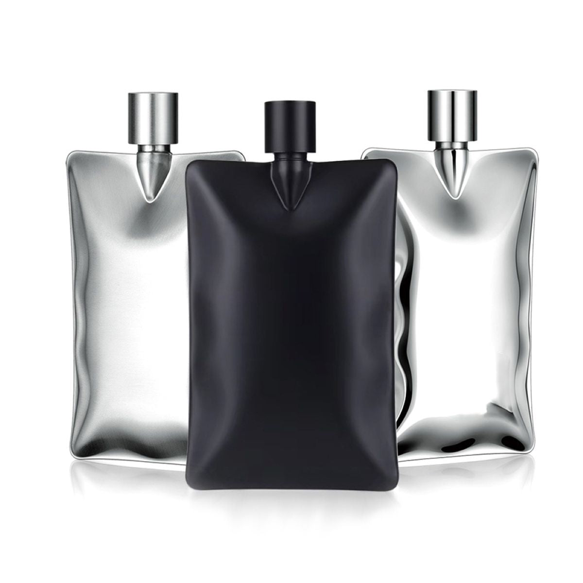 6.8oz Stainless Steel Flask Wave Design Pocket Size #Y1922