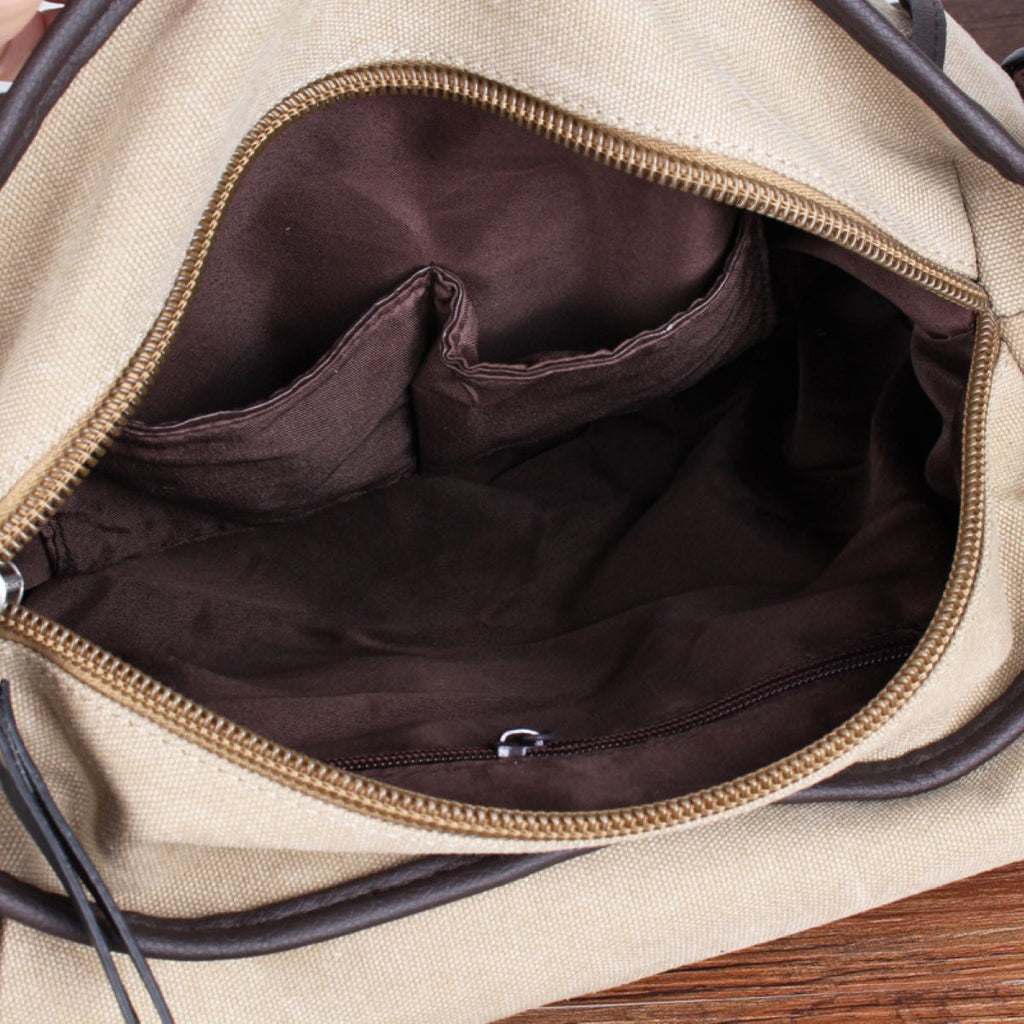 Vintage Canvas Messenger Bag For Men With Laptop Compartment