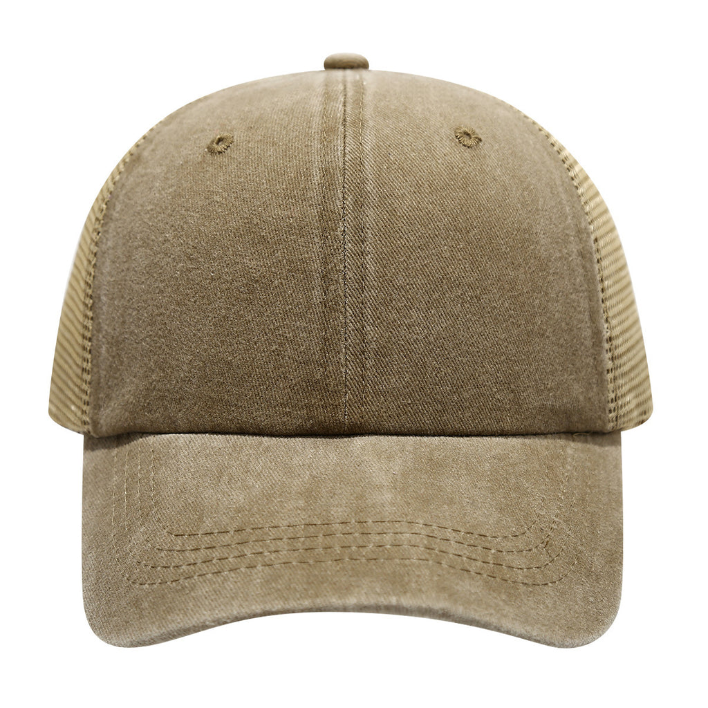 6-Panel Washed Cotton Trucker Cap #AND227