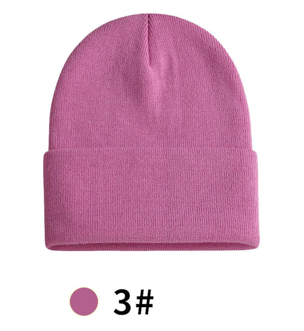Acrylic Premium Cuffed Knitted Beanie Cap #AND208