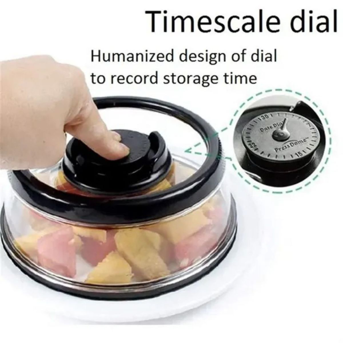 Press-Type Vacuum Silicone Food Fresh-Keeping Cover #ENZO514