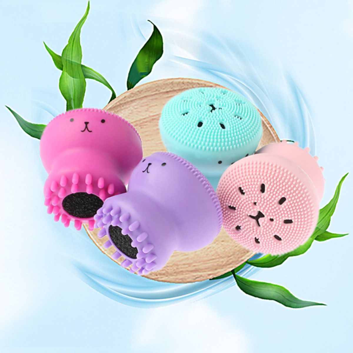Silicone Octopus Facial Cleansing Brush #Y1732