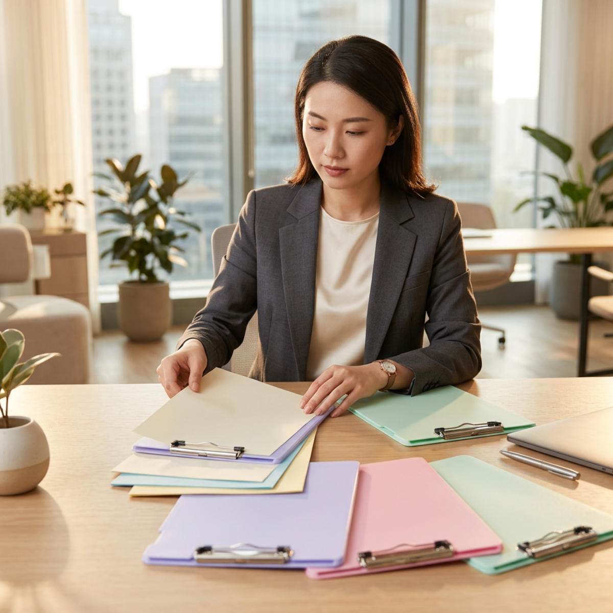 Document Sorting Clipboards Folder