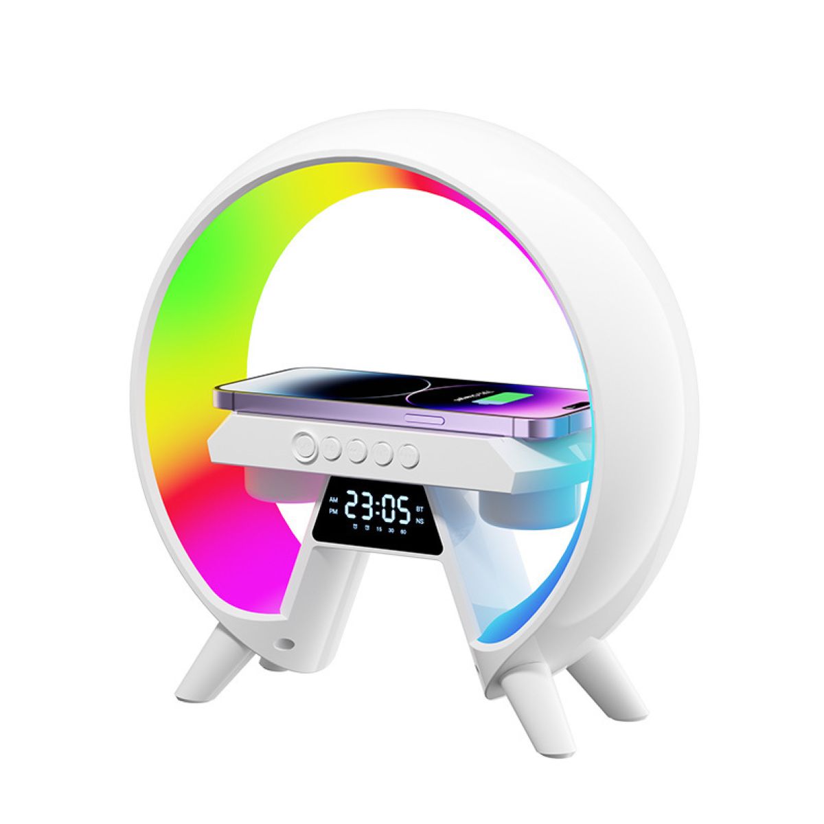 5 In 1 Wireless Charger With Light And Bluetooth Speaker