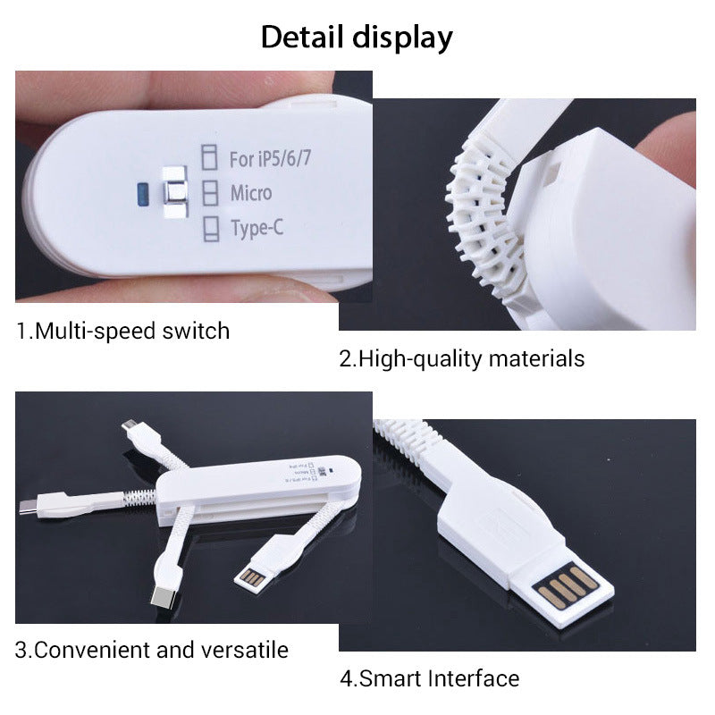 Multi Folding Pocket Knife Like Charging Cable