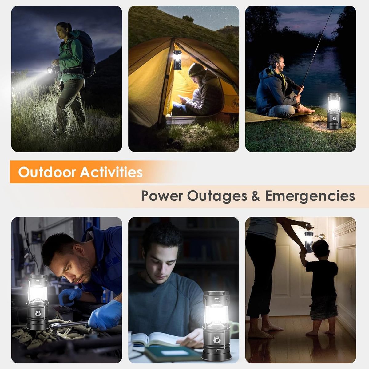 Collapsible Portable Led Camping Lantern