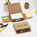 100 Pages Kraft Sticky Notes Portable Memo Pad with Pen #Y1837
