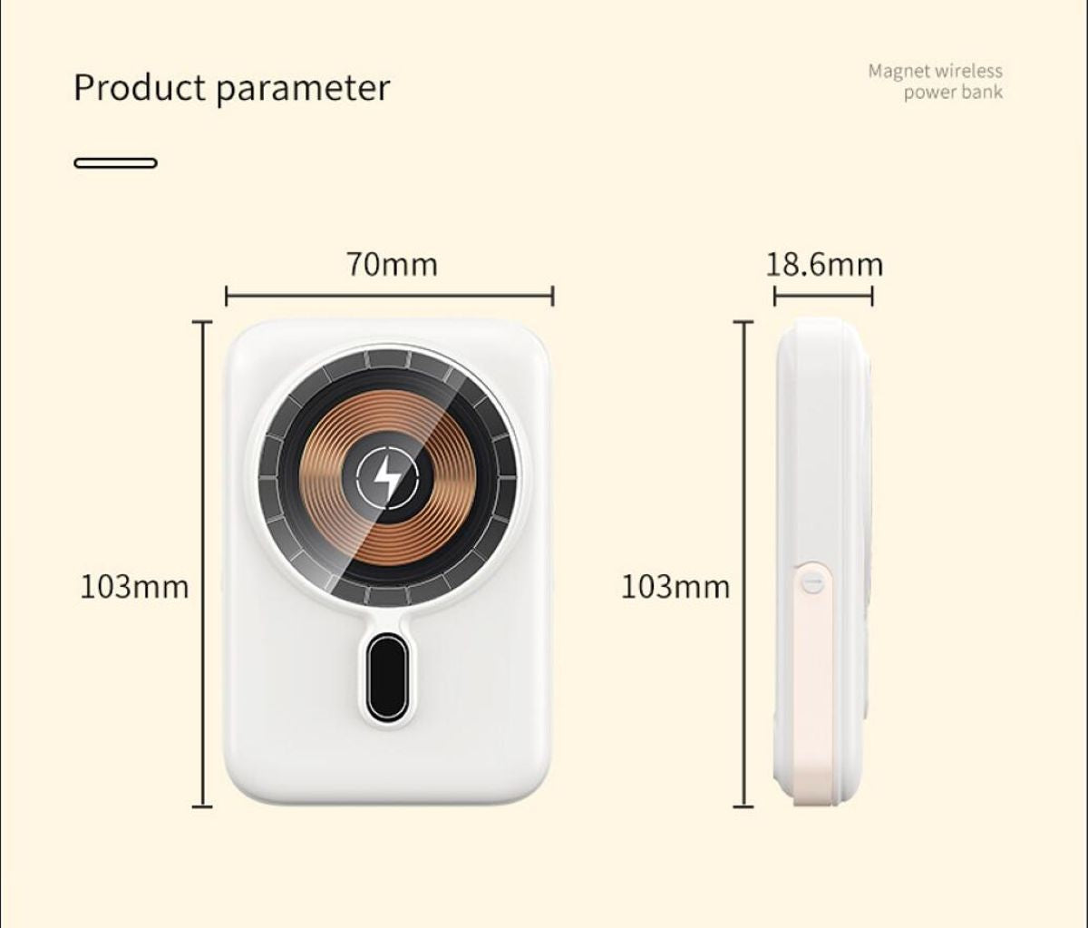 10000 Mah Magnetic Wireless Charger With Stand