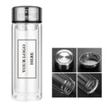 14oz Double-Wall Glass Water Bottle #MIC351