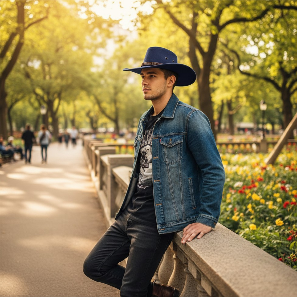 Classic Western Felt Leather Suede Cowboy Hat