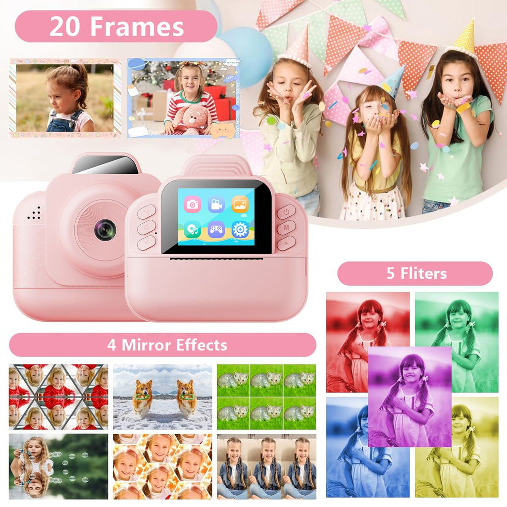 Portable Instant Print Camera