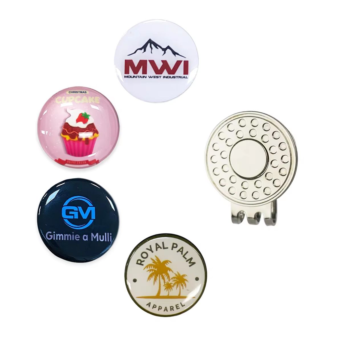 Golf Hat Clip With Magnetic Ball Marker