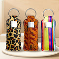 Neoprene Lip Balm Holder with Key Ring #AND199