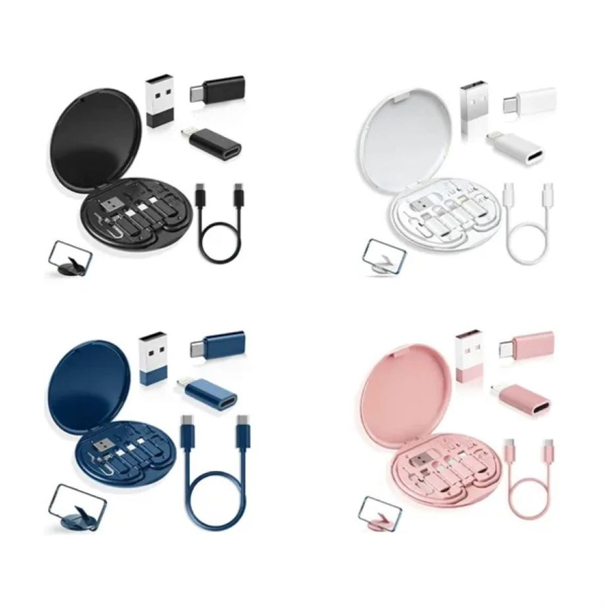 6 In 1 Multi Function Data Cable Storage Set