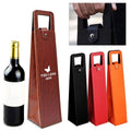 Premium Leather Single Bottle Wine Bag with Handle #CHAD199