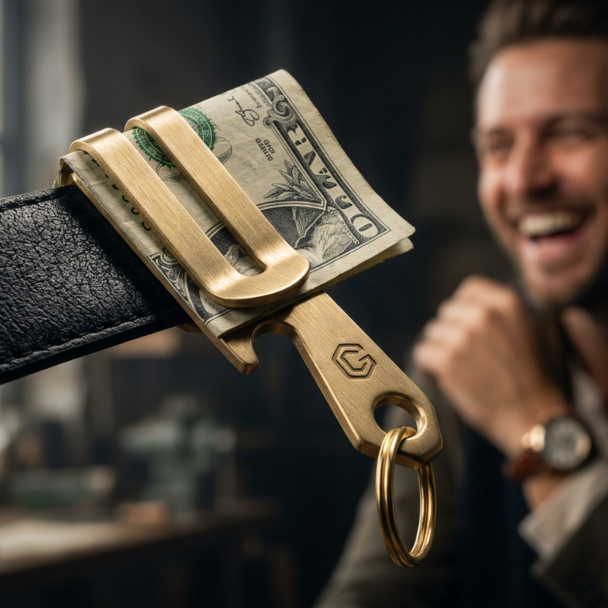 Money Clip With Keychain