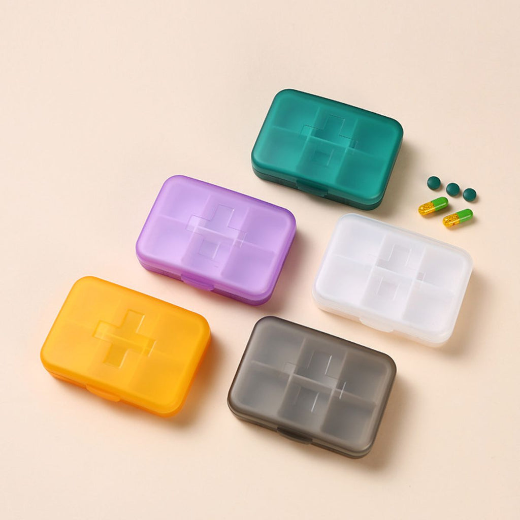 6 Compartments Portable Pill Case #Y1977