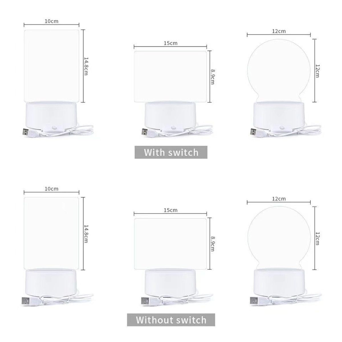 Writing Board Acrylic Night Light