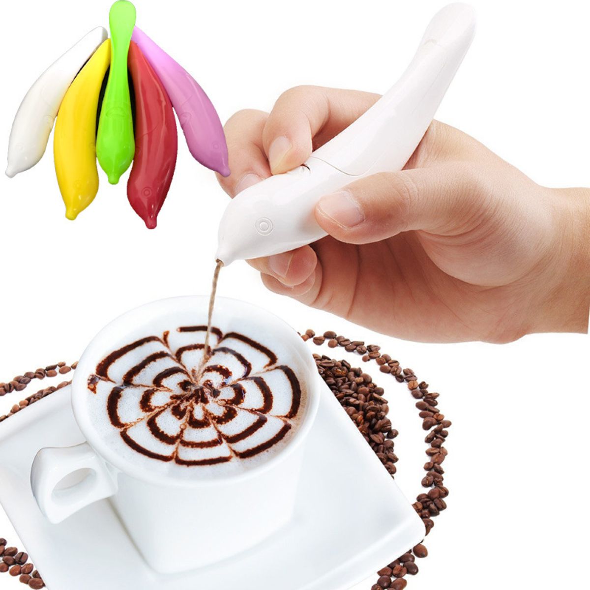 Latte Art Electrical Coffee Carving Pen #Y2014