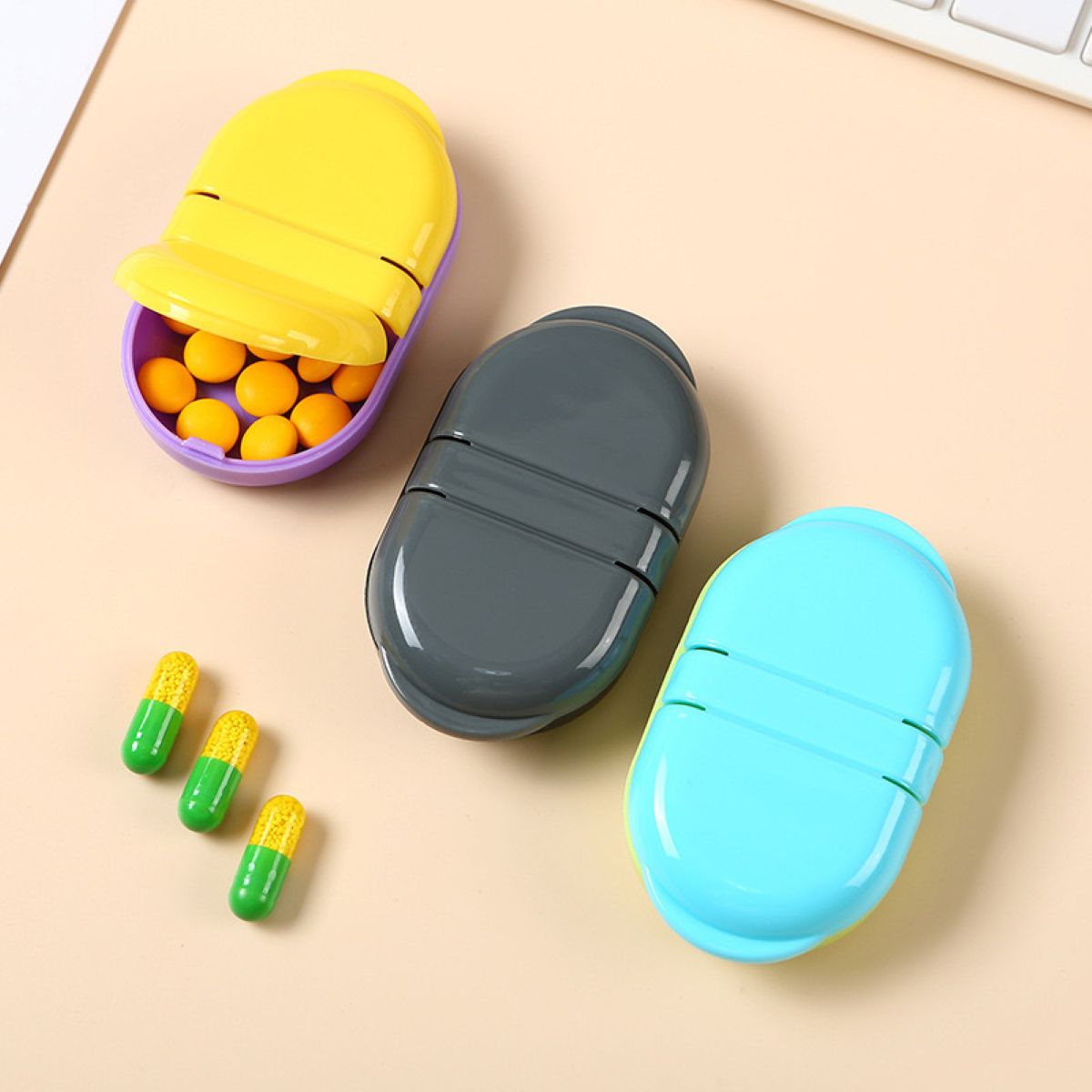 Pill Box Organizer Pocket Small Case Holder #Y1975