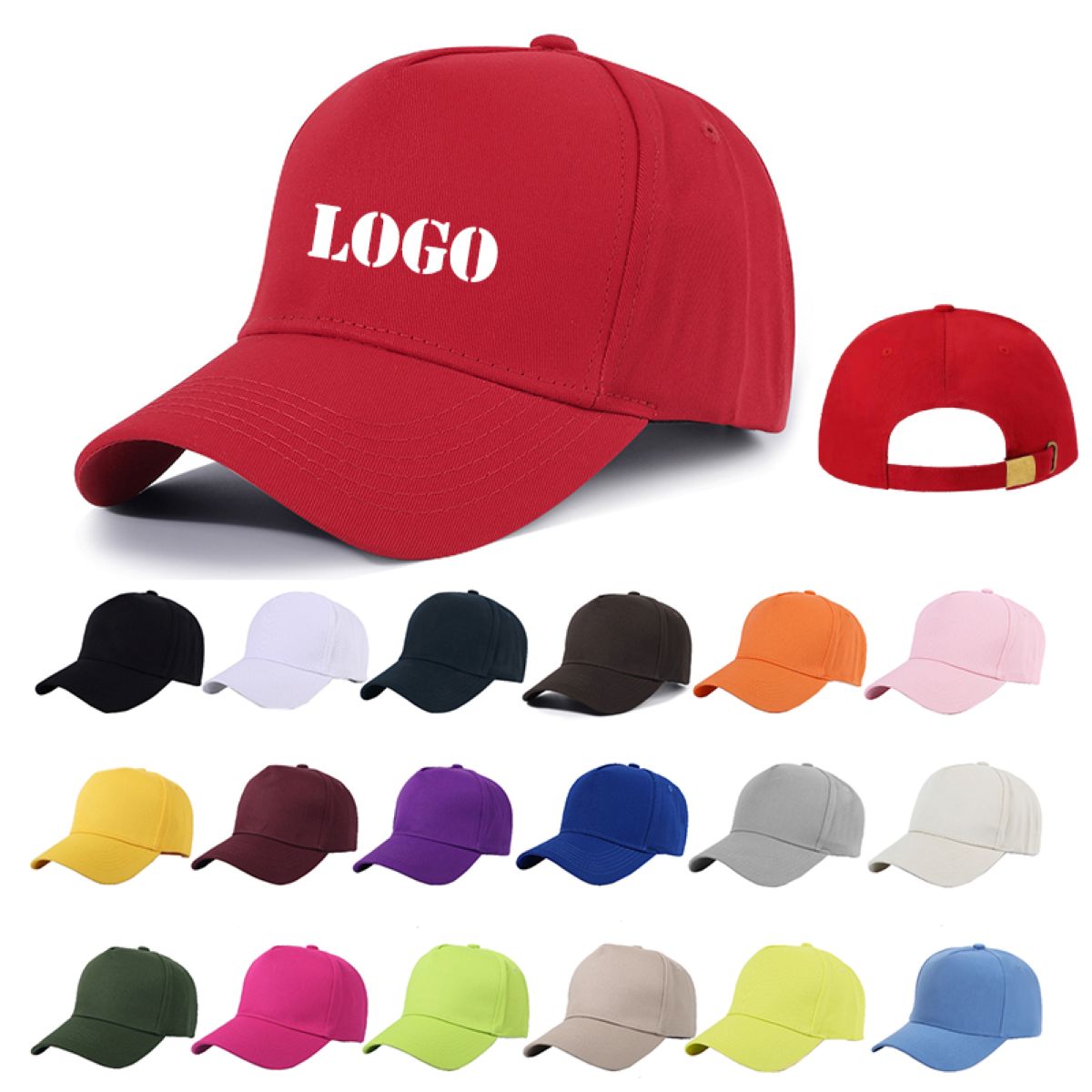 5-Panel Cotton Twill Baseball Cap #AND229