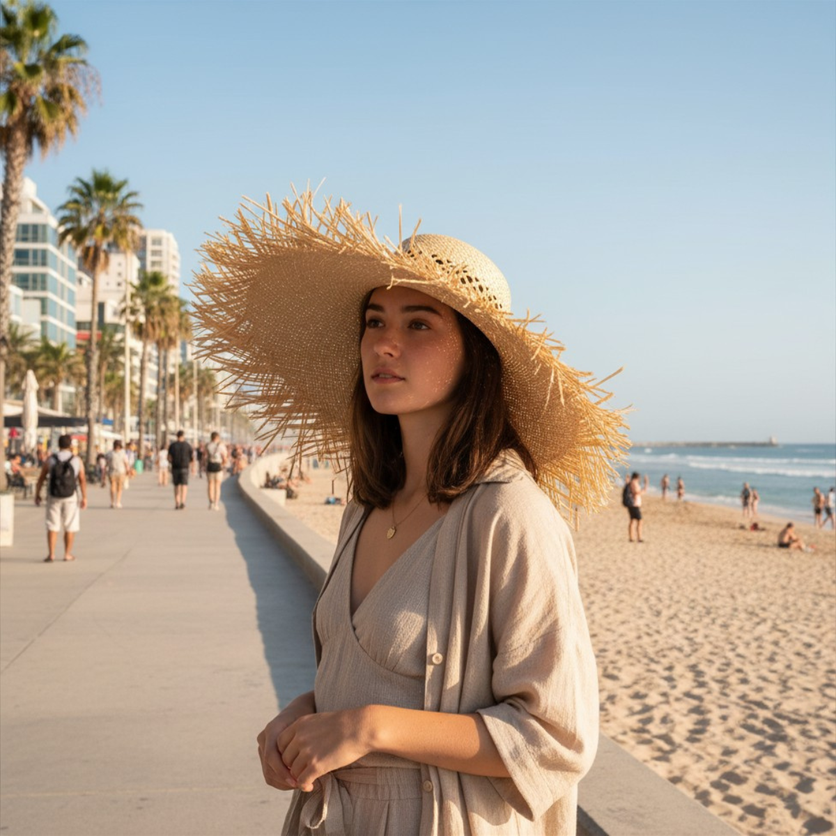 19 Artisanal Handcrafted Raffia Sun Hat W Wide Brim