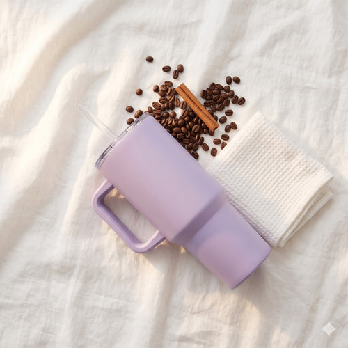 30oz Insulated Handle Tumbler with Straw Lid #AVE157