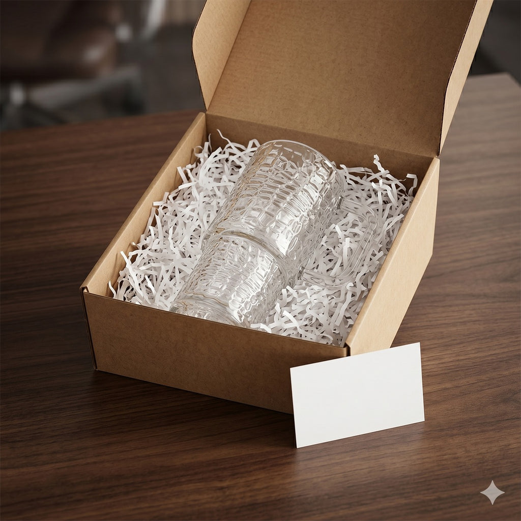 750ml Gemstone Texture Glass Mug with Handle #IVYF155