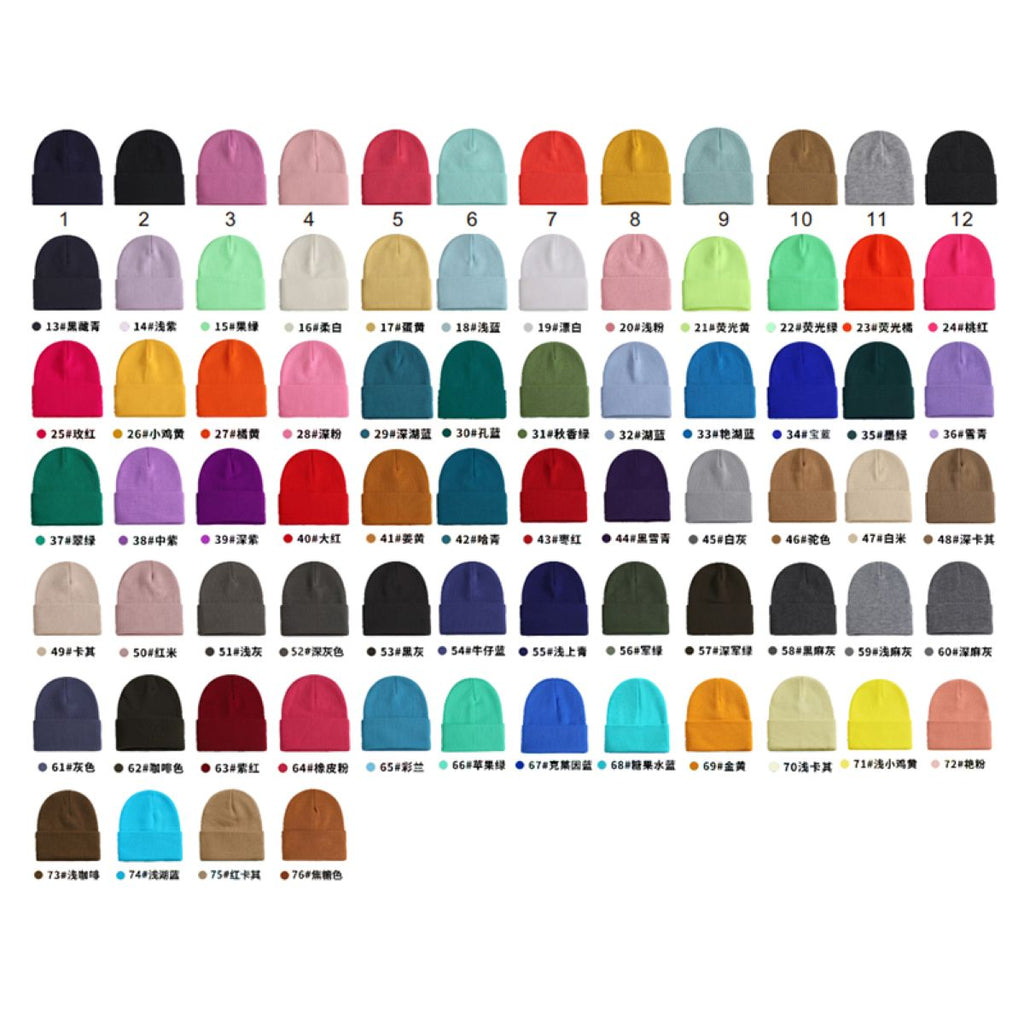 Acrylic Premium Cuffed Knitted Beanie Cap #AND208