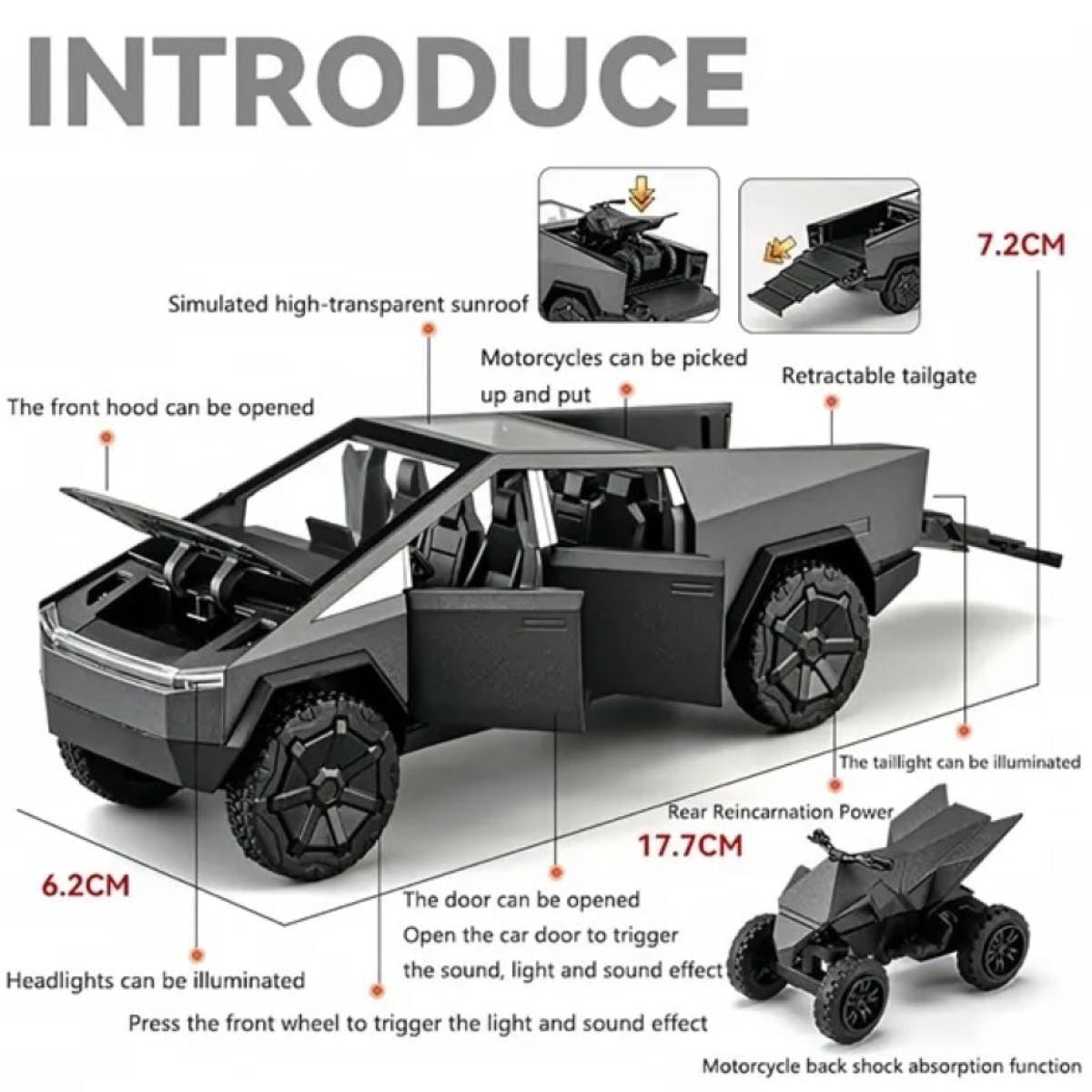 1/32 Scale Diecast Pickup Truck Model #ENZO471