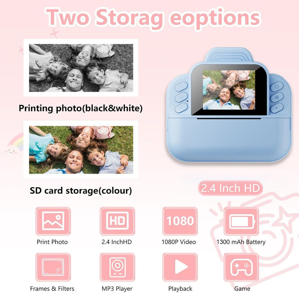 Portable Instant Print Camera