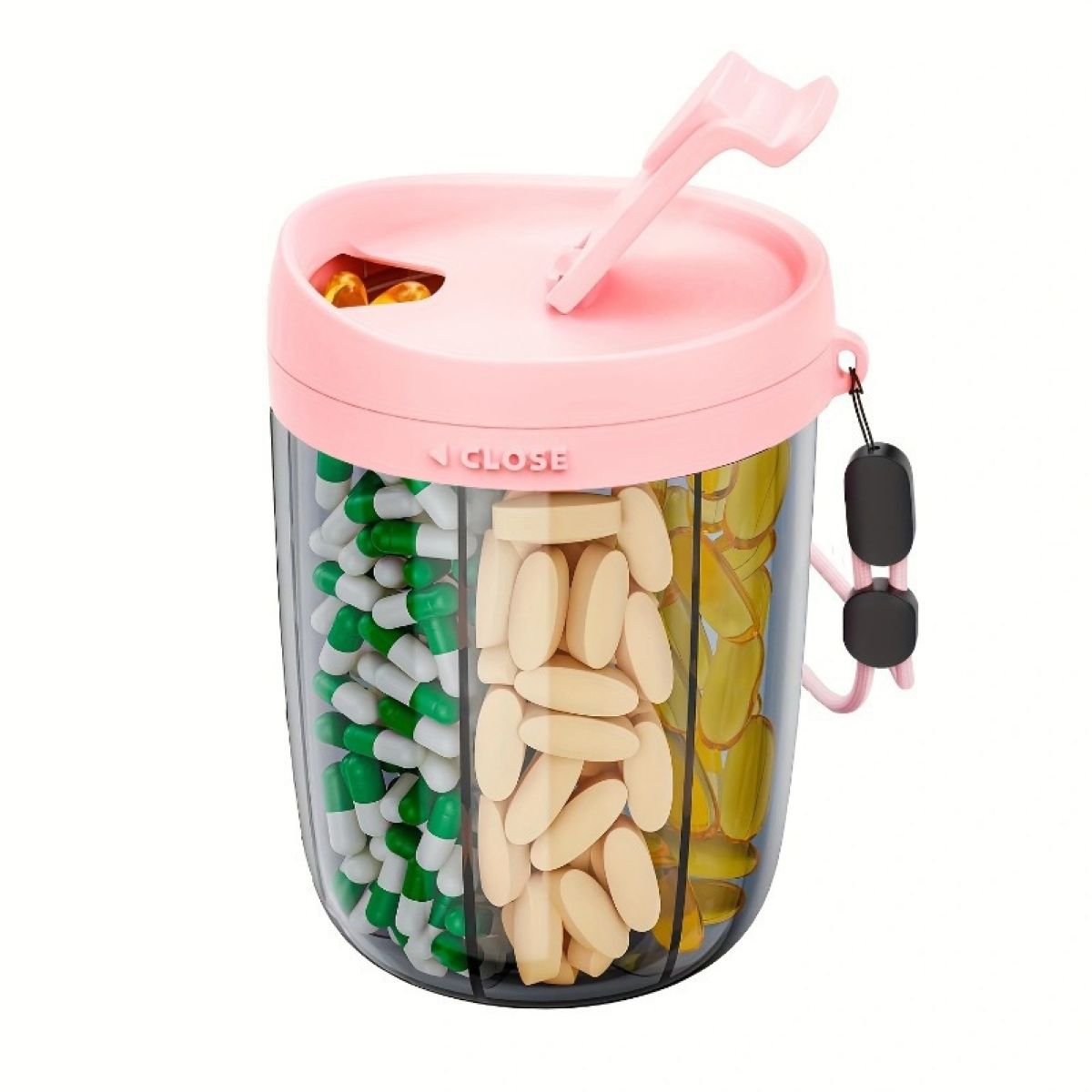 Large Travel Pill Organizer Pill Box #Y1998
