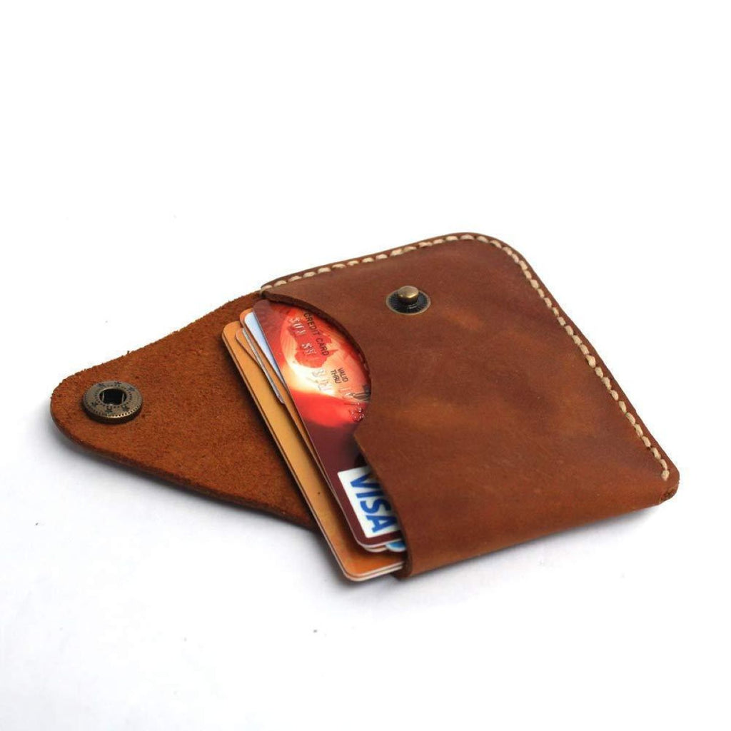 Minimalist Leather Card Holder for Daily Use #Y1826