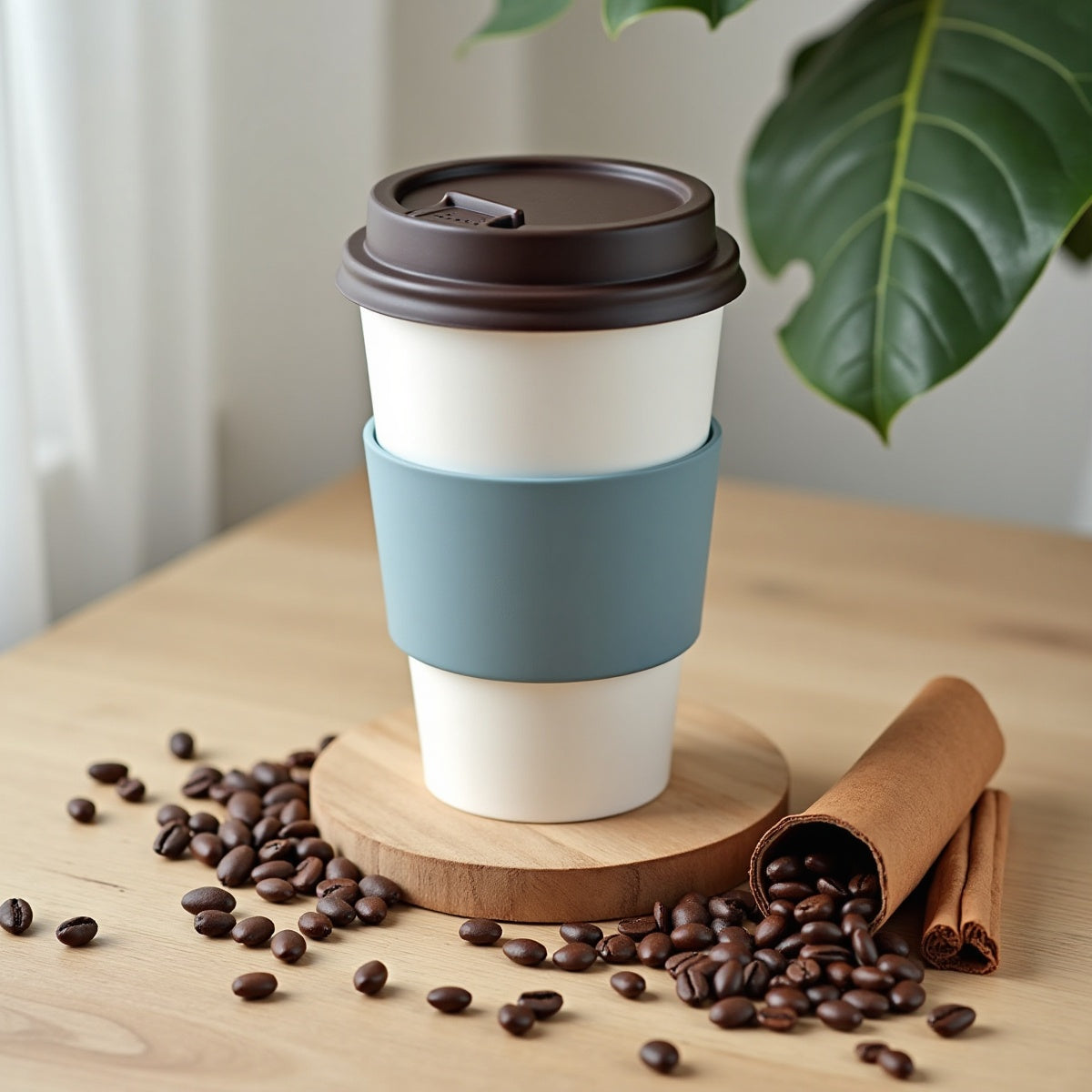 Heat Insulated Silicone Coffee Cup Lid