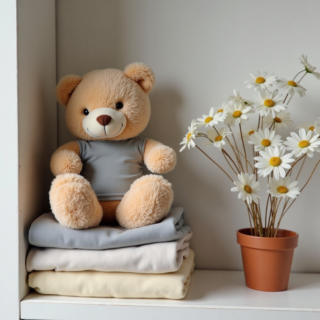 Plush Teddy Bear W Choice Of T Shirt Color