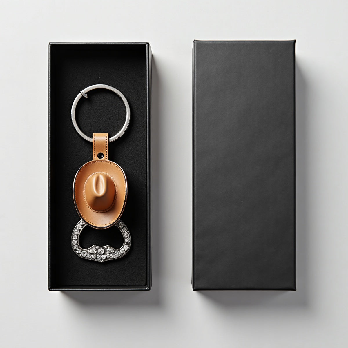 Cowboy Hat Bottle Opener Keychain