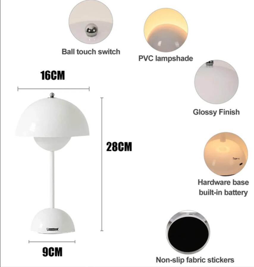 Led Flowerpot Table Lamp