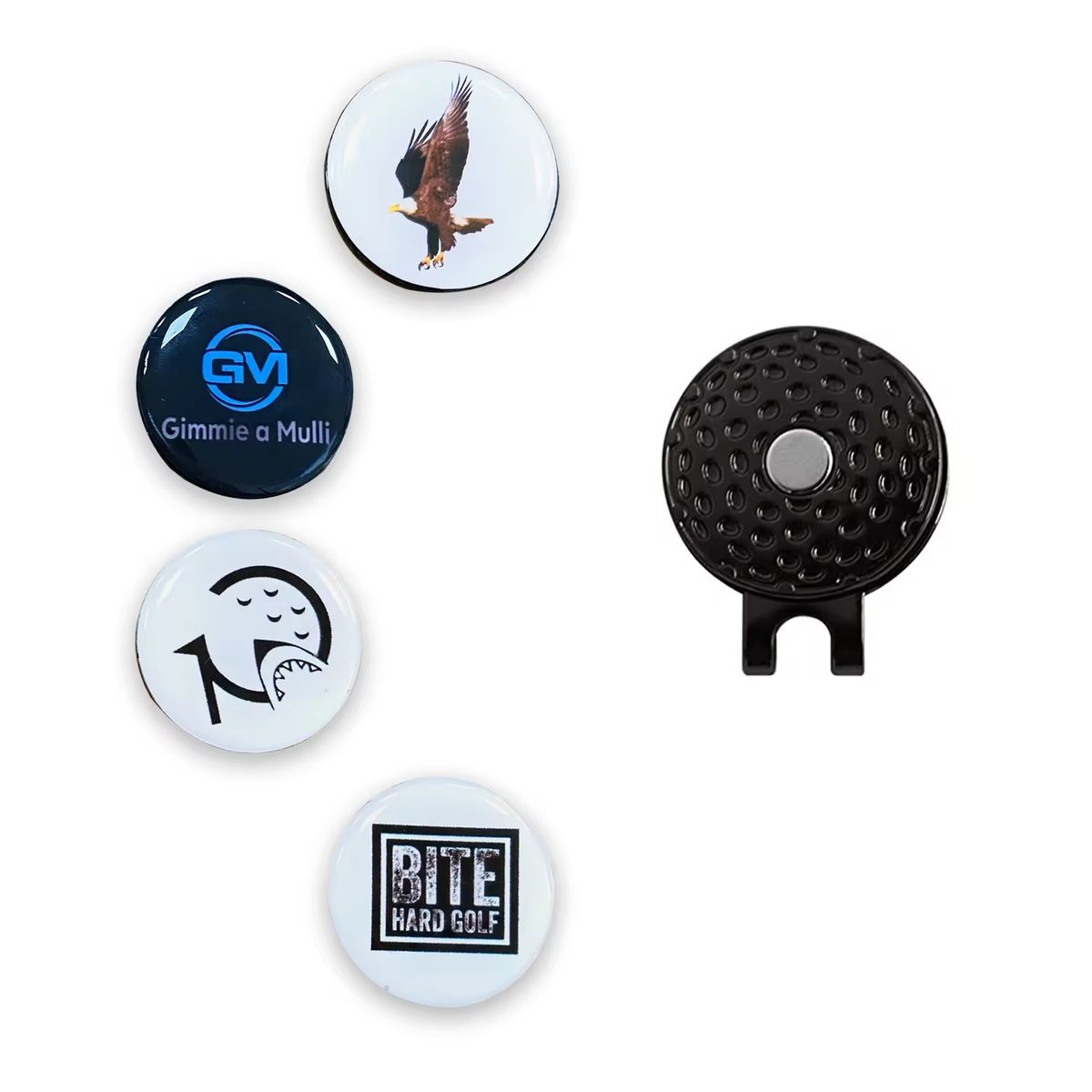 Golf Hat Clip With Magnetic Ball Marker