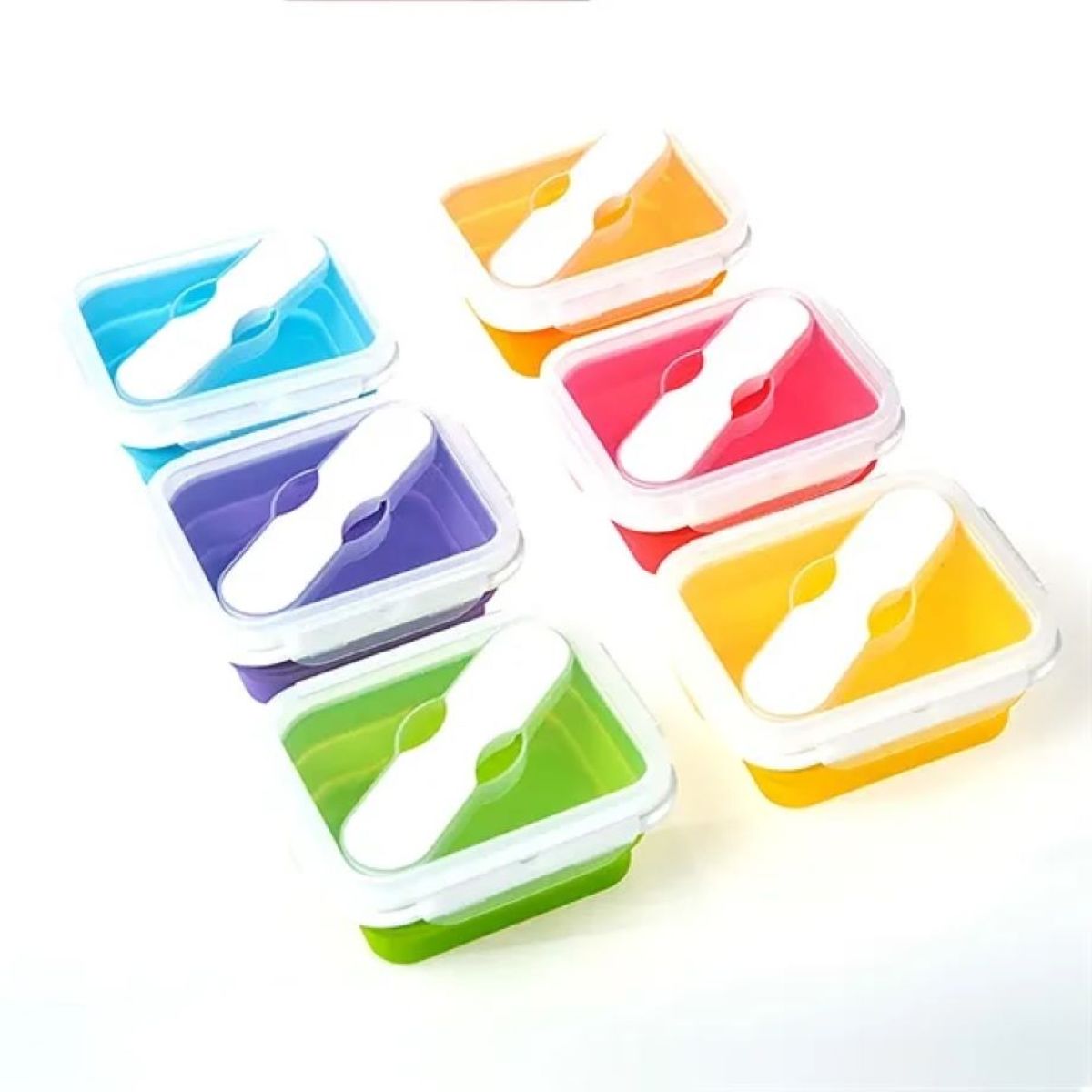 Outdoor Travel Expandable Silicone Folding Lunch Box 600ml #ENZO515