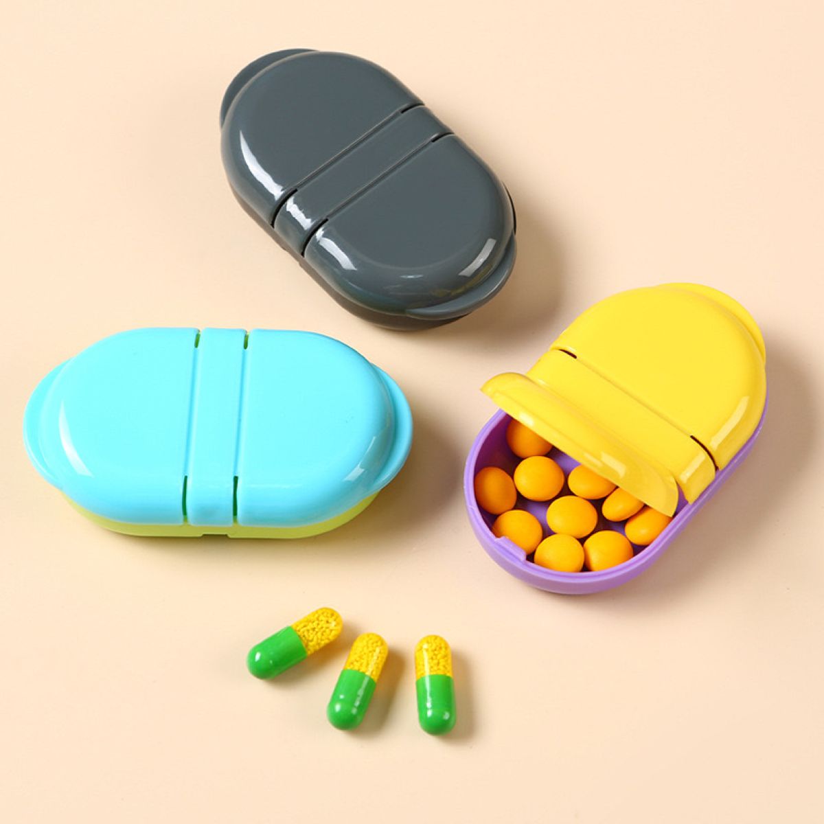 Pill Box Organizer Pocket Small Case Holder #Y1975