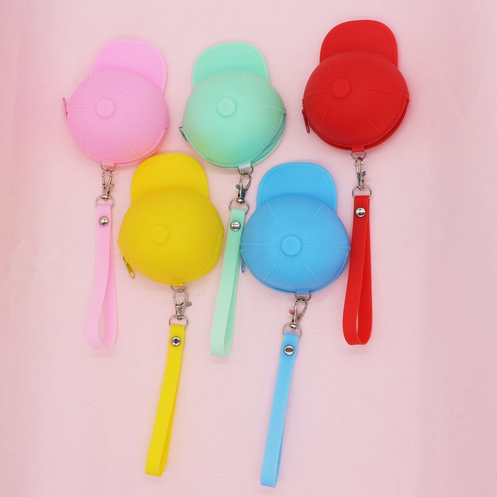 Silicone Cap Zipper Coin Purse