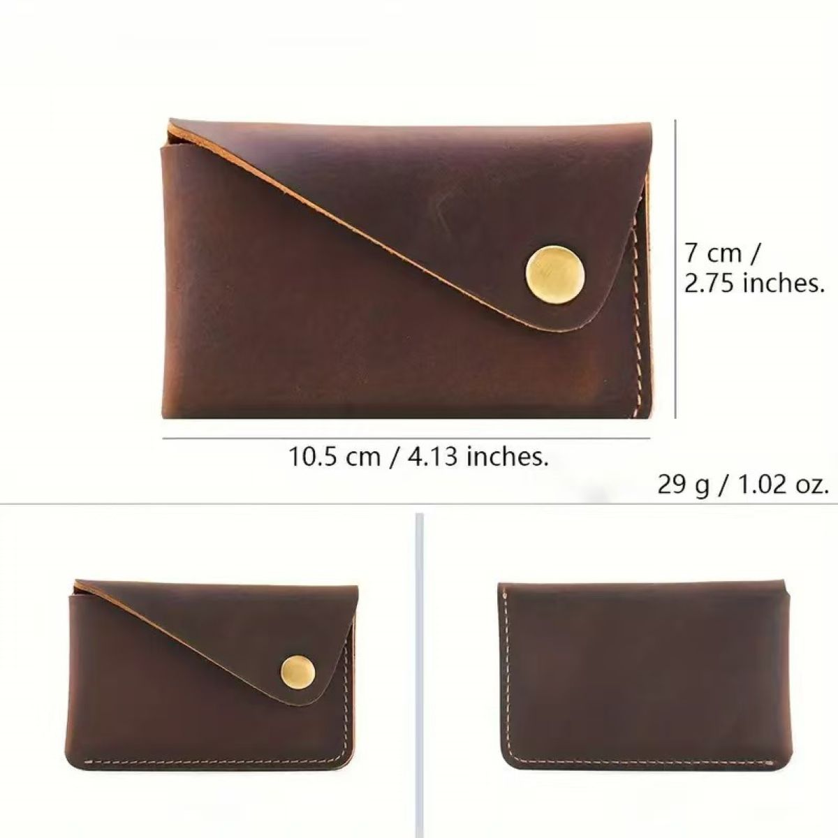 Minimalist Leather Card Holder for Daily Use #Y1826