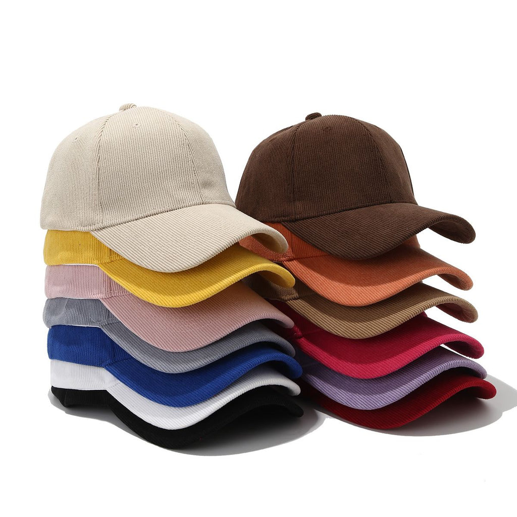 Classic 6-Panel Corduroy Baseball Cap #AND220