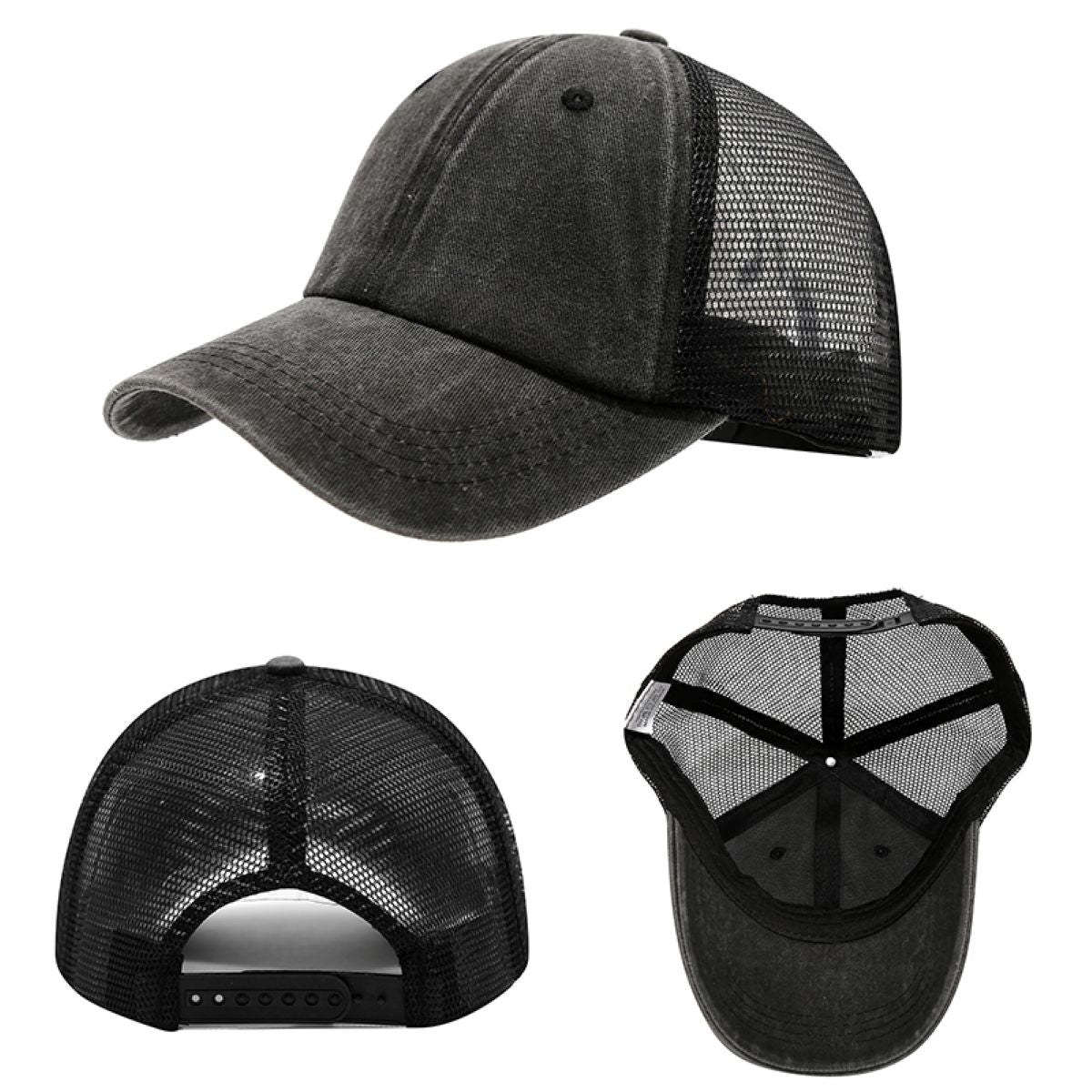 6-Panel Washed Cotton Trucker Cap #AND227