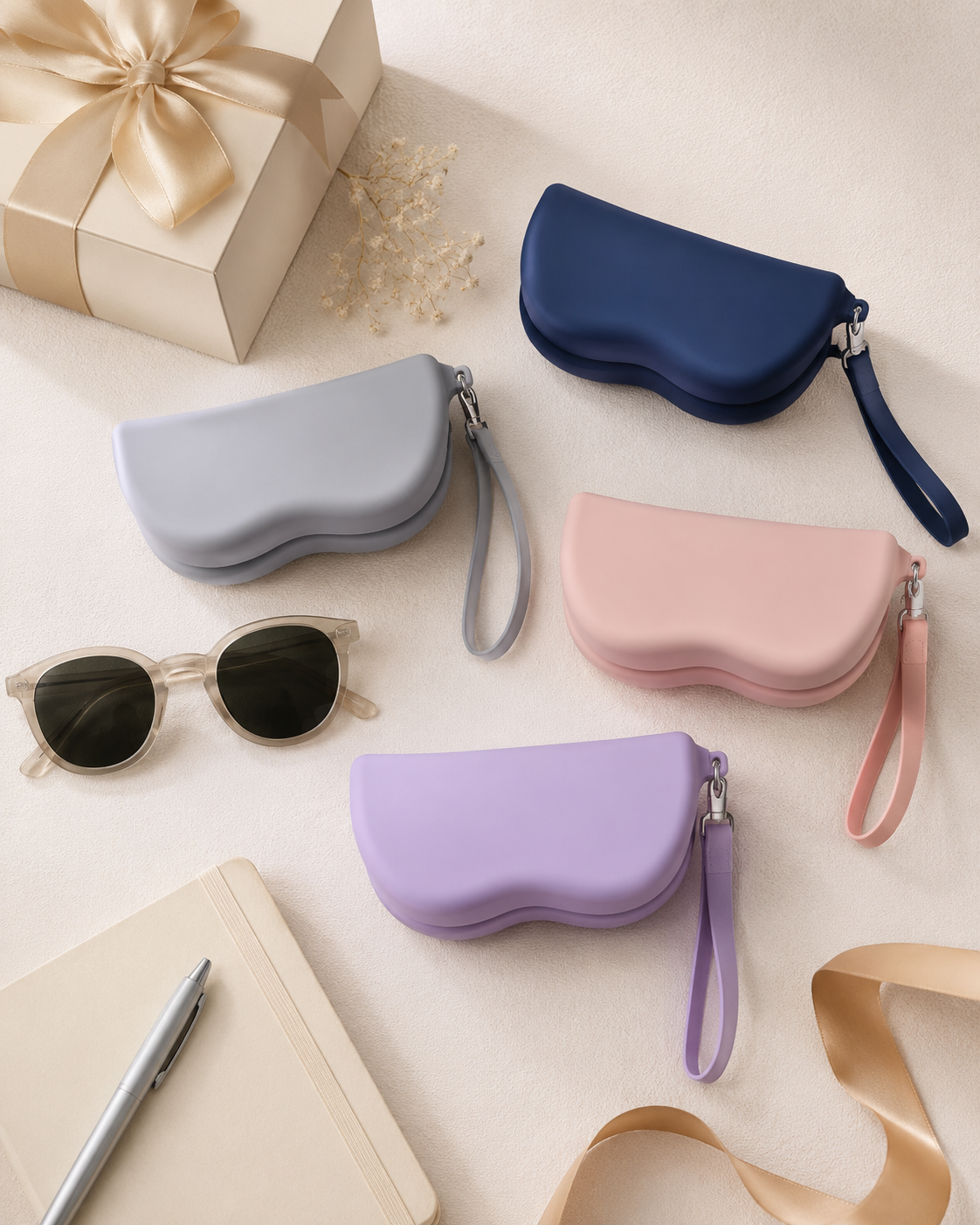 Peony Silicone Eyewear Pouch #CHAD210