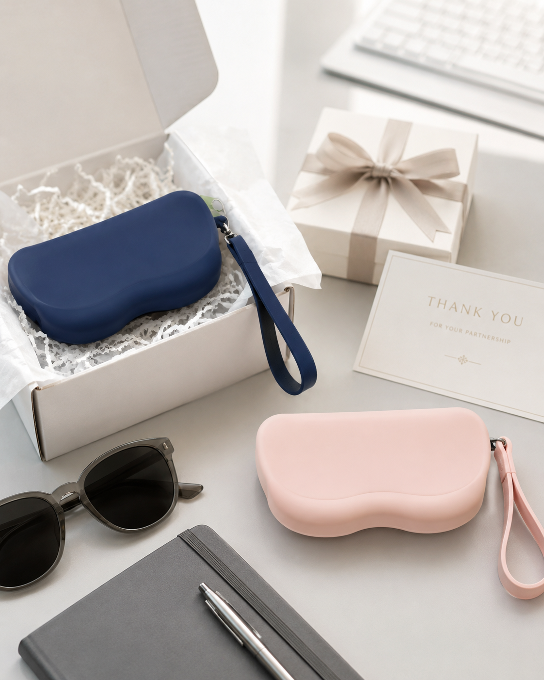Peony Silicone Eyewear Pouch #CHAD210