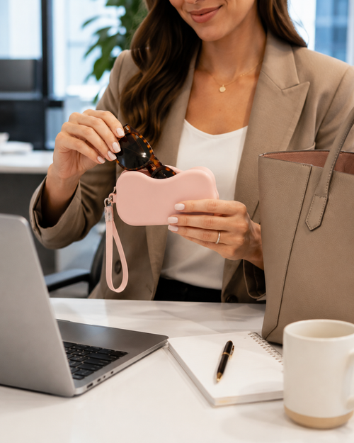Peony Silicone Eyewear Pouch #CHAD210