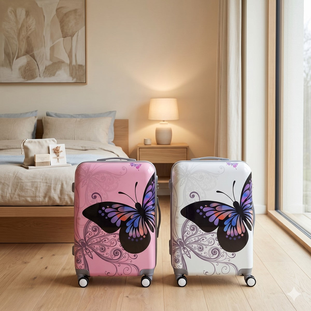 LumiCase Butterfly 20" Hardshell Luggage #FA315