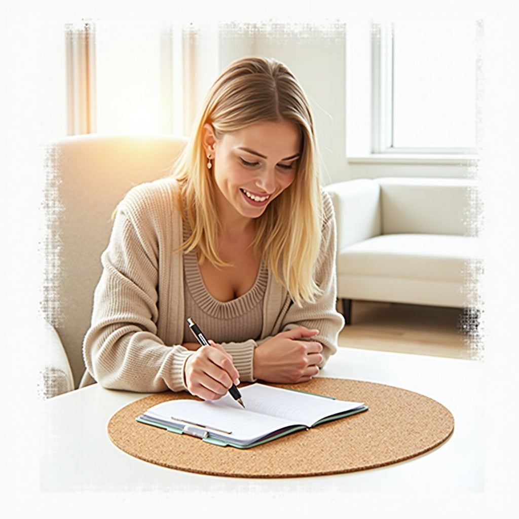 Natural Round Cork Mat