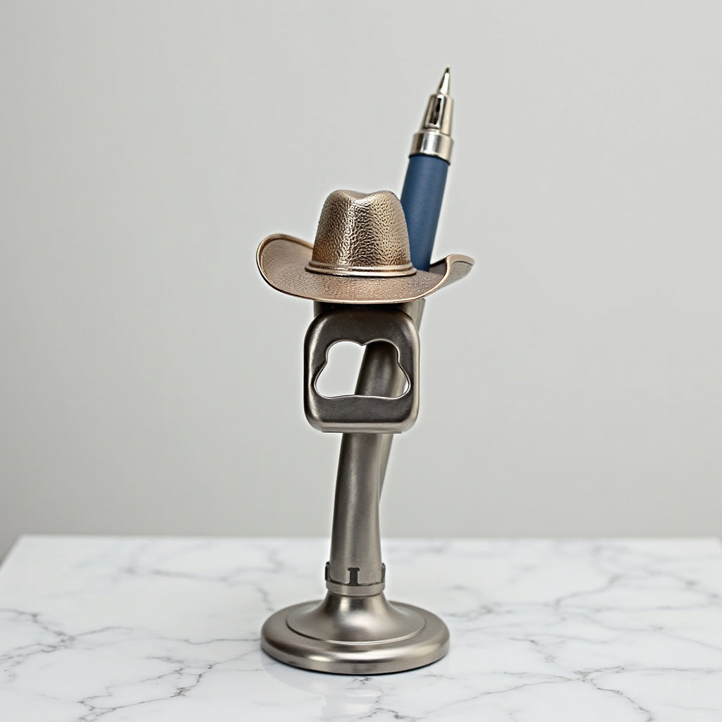 Cowboy Hat Bottle Opener Keychain